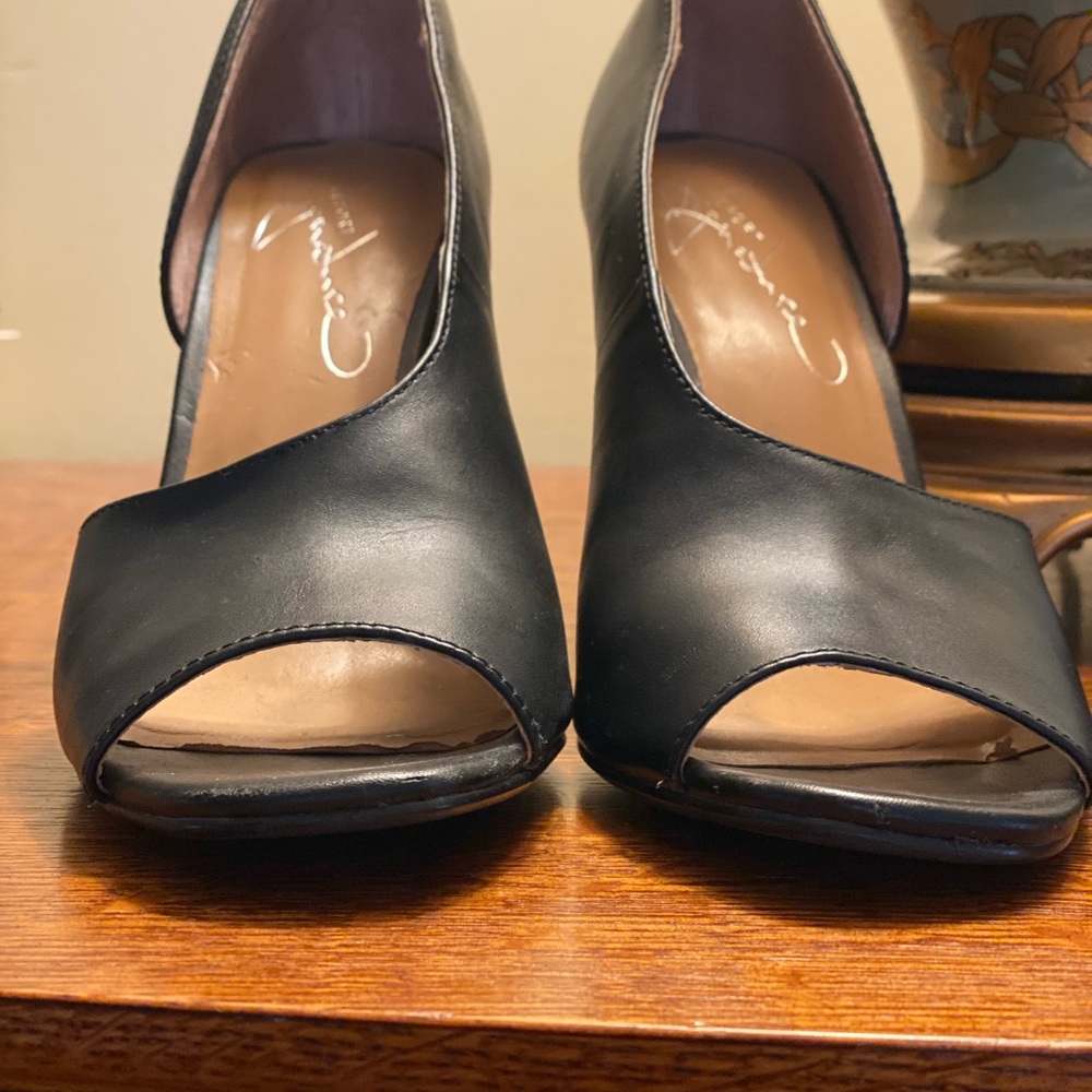 Report Signature Asymmetrical Peep Toe Heels. - image 2